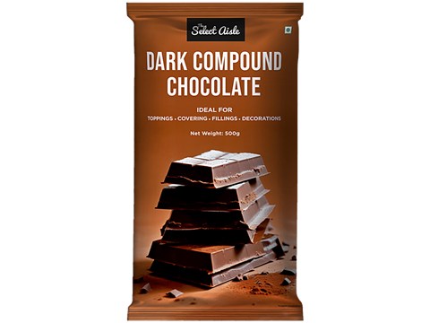 The Select Aisle Dark Compound Chocolate, 500 g