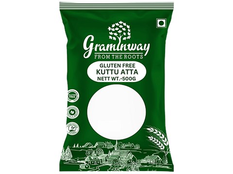 Graminway Kuttu Atta / Buckwheat Flour - Healthy Alternative To Wheat Flour, For Chapatis, Parantha, Puri, 500 g