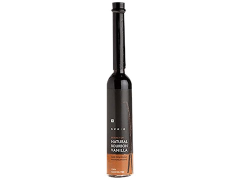 Sprig 100 % Natural Bourbon Vanilla Extract - For Chefs & Home Use, Baking & Desserts, 100 ml