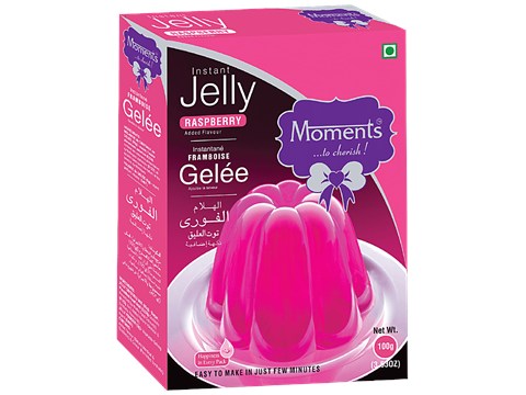 Moments Jelly Crystal - Raspberry, 100 g