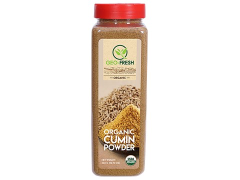 Geo-Fresh Organic Cumin Powder, USDA Certified, 360 g