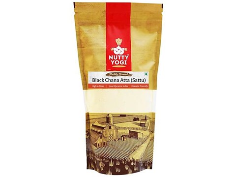 Nutty Yogi Black Chana Atta - Sattu, 500 g
