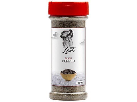 Lunn Black Pepper Grinder, 100 g