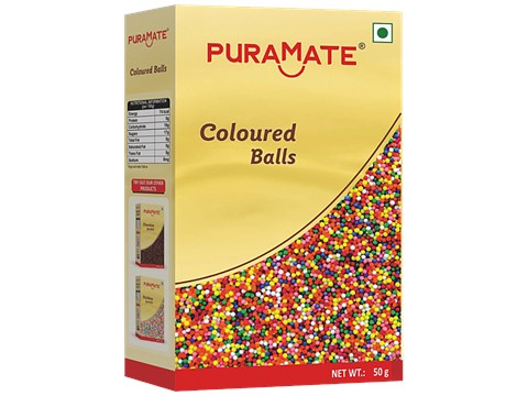 Puramate Coloured Balls, 50 g