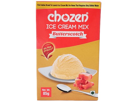 CHOZEN Ice Cream Mix - Butterscotch, Whipping Powder, For Instant Dessert At Home, 85 g