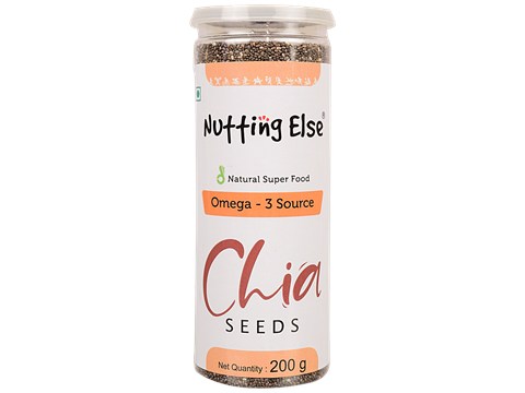 NUTTING ELSE Chia Seeds - Rich In Omega - 3 & Protein, 200 g
