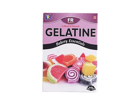 FR Products Gelatine Non-Veg - Bakery Essentials, 50 g