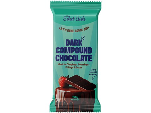 The Select Aisle Dark Compound Chocolate Slab, 150 g