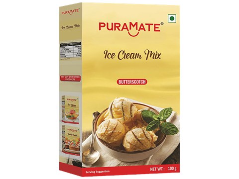 Puramate Ice Cream Mix - Butterscotch, 100 g
