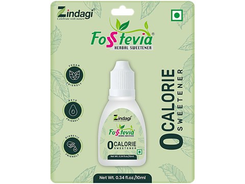 Zindagi Fosstevia Herbal Sweetner Drops, 10 ml