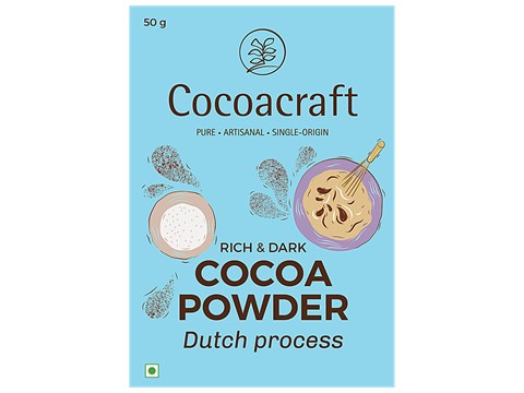 Cocoacraft Rich & Dark Cocoa Powder - 20-22% Cocoa Butter, 50 g