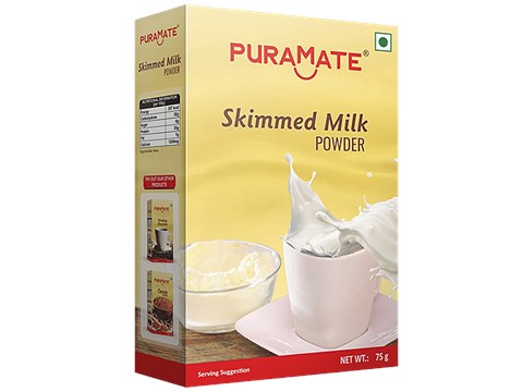 Puramate Skimmed Milk Powder, 75 g