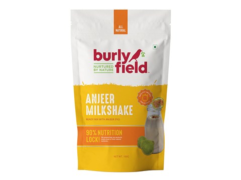 Burlyfield Anjeer Milkshake Ready Mix - Rich Source Of Calcium, Iron, 100 g