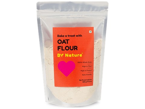 By Nature Oat Flour - Whole Grain, Keto-Friendly, 500 g