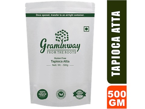 Graminway Tapioca Atta - Gluten Free, Fibre Rich, Aids In Diabetes Management, 500 g