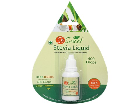 So Sweet Stevia Liquid, 20 ml