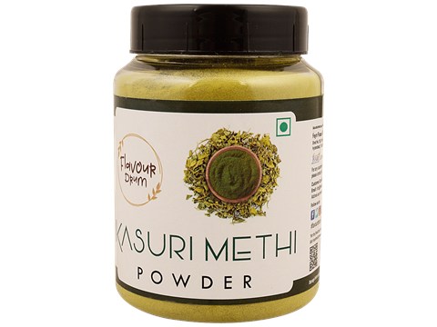 Flavour Drum Kasuri Methi Powder - Natural, Rich In Energy & Nutrition, 200 g