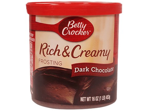 Betty Crocker Rich & Creamy Frosting - Dark Chocolate, Imported, 453 g