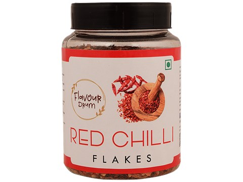 Flavour Drum Red Chilli Flakes - Rich In Vitamin C, A, B6, K1, 150 g