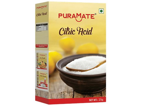 Puramate Citric Acid - Preserves Food, Boosts Immunity, 25 g