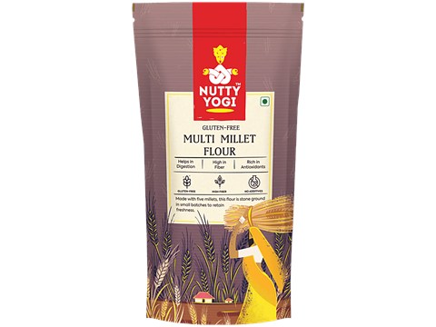 Nutty Yogi Multi Millet Atta - Gluten Free, 1 kg