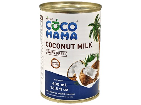Coco mama Coconut Milk - Rich, Creamy, Dairy Free, For Cooking & Baking, 400 ml