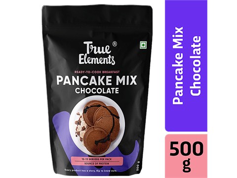 True Elements Ready To  Cook Breakfast - Chocolate Pancake Mix , Tasty & Healthy, 500 g