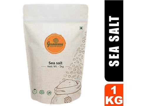 Graminway Sea Salt - Natural Minerals Rich Seasoning, Chemical Free, Enhances Taste & Flavour, 1 kg