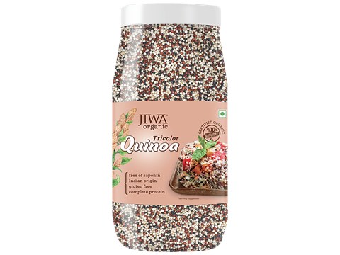 Jiwa Organic Tricolour Quinoa - Natural & Gluten Free, 1 kg