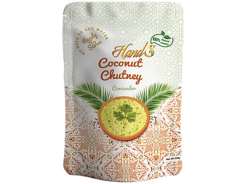 HandS Coriander Coconut Chutney - Natural & Real Taste, 200 g