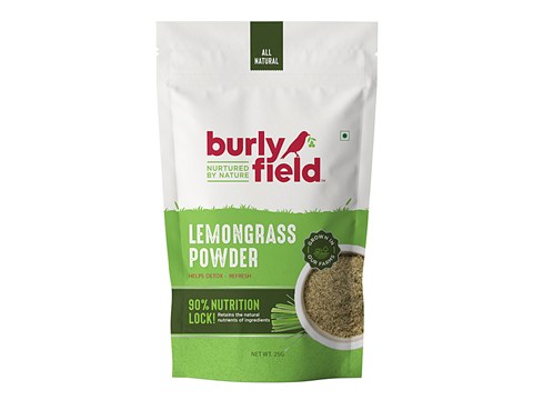 Burlyfield Lemongrass Powder - Rich In Antioxidants, Helps To Detox, 25 g
