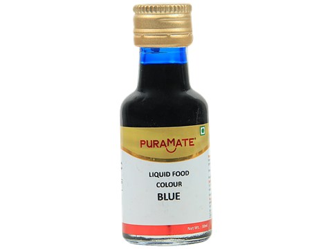 Puramate Liquid Food Colour- Blue, 30 ml