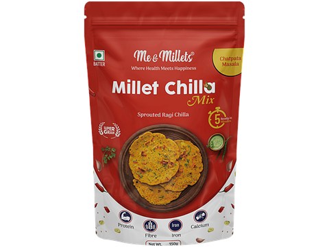 Me & Millets Chatpata Masala Millet Chilla Mix, 150 g