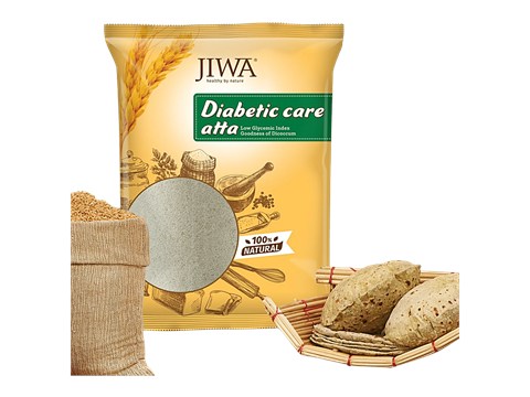 Jiwa Diabetic Care Flour/Atta - Natural, Low GI, 1 kg