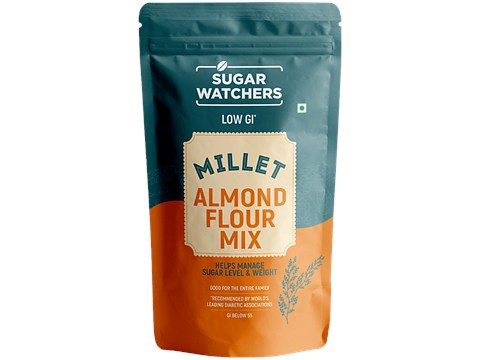 Sugar Watchers Almond Flour Mix - Gluten Free Low GI Diabetic Friendly, Natural, 200 g
