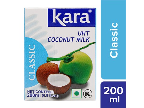 Kara Coconut Milk - UHT Classic, Imported, 200 ml