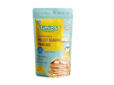 Timios Millet Pancake Mix - Banana, 150 g