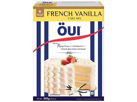 OUI French Vanilla Cake Mix - Signature Edition, Super Soft, Fluffy, 250 g