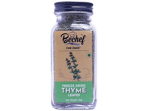 Bechef Thyme Leaves - Freeze-dried, For Seasoning, Enhances Taste & Flavour, 50 g