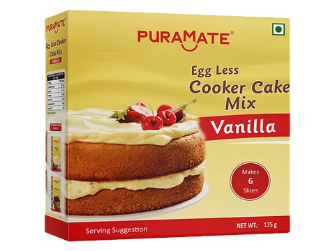 Puramate Cooker Cake Mix - Vanilla, 175 g