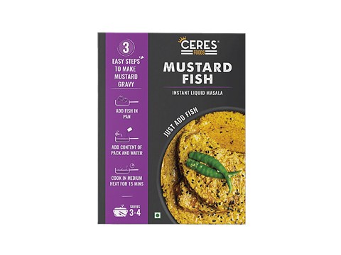 Ceres Foods Mustard Fish Instant Liquid Masala - Fish Cooking Paste, Ready To Cook Gravy, 200 g