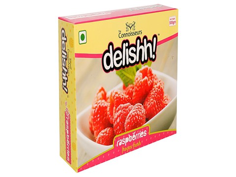 Delishh Raspberries - Frozen Fresh, 500 g