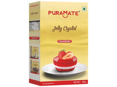 Puramate Jelly Crystal - Strawberry, 100 g