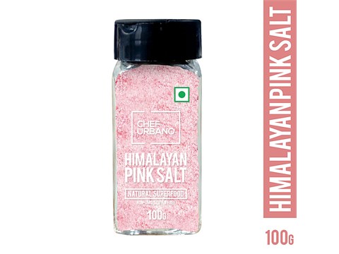 Chef Urbano Himalayan Pink Salt Sprinkler - Natural Superfood, Non GMO, Gluten-free, 100 g