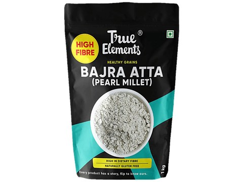 True Elements Bajra Atta/Pearl Millet - High Fibre, 1 kg