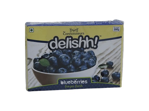 Delishh Blueberries - Frozen Fresh, 200 g