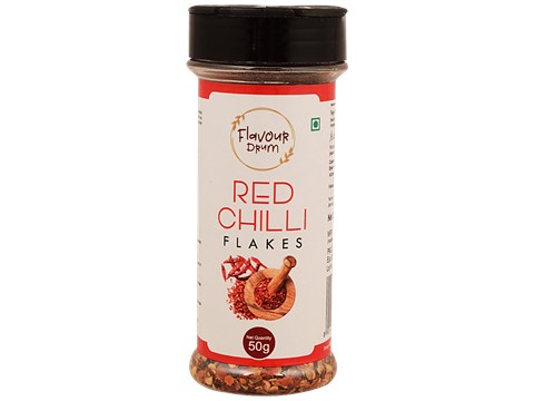 Flavour Drum Red Chilli Flakes - Rich In Vitamin C, A, B6, K1, 50 g