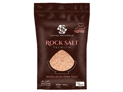 Jivika Naturals Himalayan Pink Rock Salt, 500 g