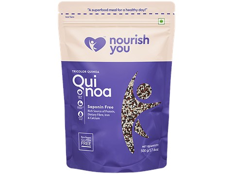 Nourish you Tricolour Quinoa Grain - Gluten Free, 500 g
