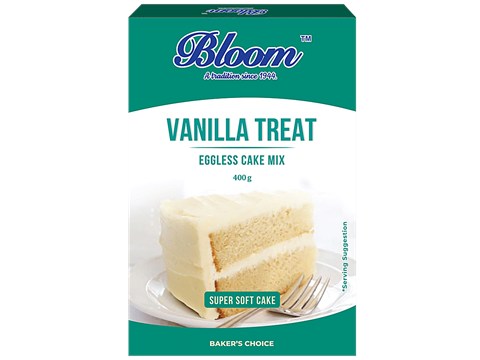 Bloom Vanilla Treat - Eggless Cake Mix, 400 g